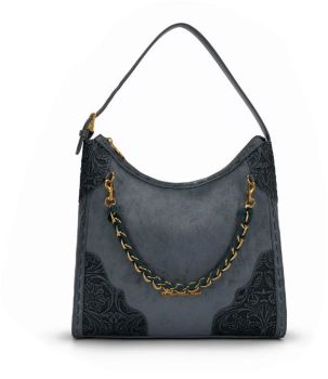 MW-HB-1384-918-JN Montana West Tooled Hobo Bag