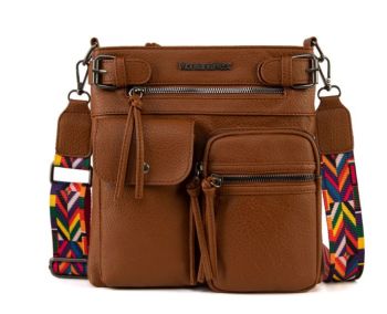 MWC-100ABR Montana West Multi Pockets Crossbody Bag