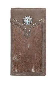 MWL-W041 CF Montana West Genuine Leather Hair-On Men's Wallet Assortment Colors