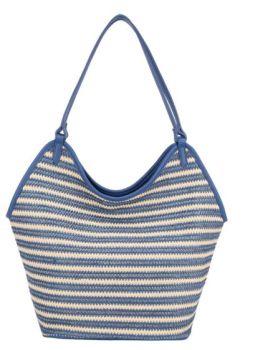 NS-31719 BL STRAW HOBO BAG