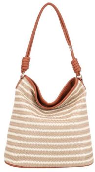 NS-31720 BR STRAW HOBO BAG