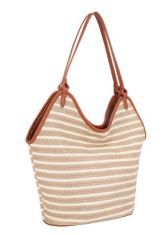 NS-31719 BR1 STRAW HOBO BAG