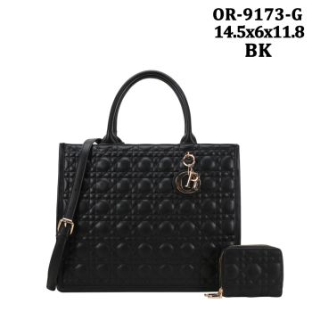 OR-9173G BK PATTERN DESIGNER NAG WITH WALLET