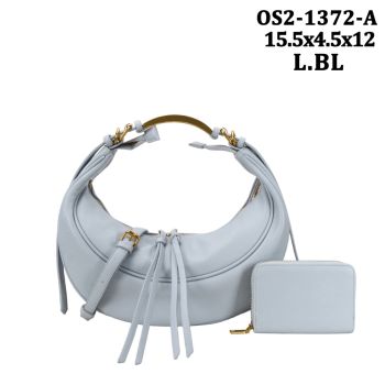 OS2-1372A L BL DESIGNER BAG WITH WALLET
