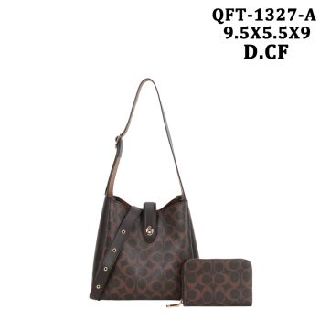QFT-1327A D CF DESIGNER SHOPPING BAG WITH WALLET