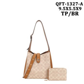 QFT-1327A TP DESIGNER SHOPPING BAG WITH WALLET