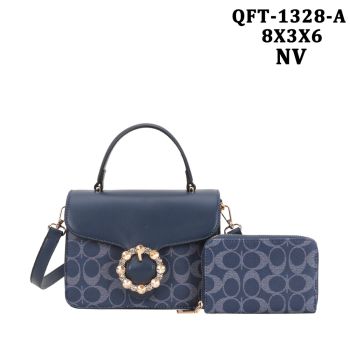 QFT-1328ANV DESIGNER MONOGLAM  BAG WITH WALLET