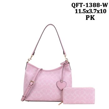 QFT-1388WPK HOBO DESIGNER BAG WITH WALLET