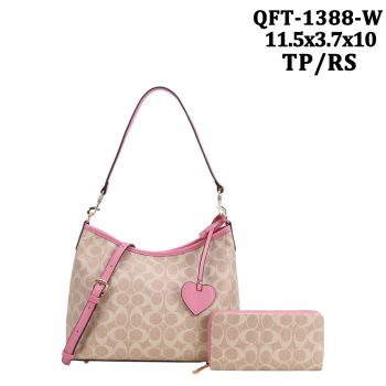 QFT-1388WTP/RS HOBO DESIGNER BAG WITH WALLET