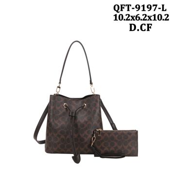 QFT-9197LCF DESIGNER DRAWER STRING BAG WITH WALLLET