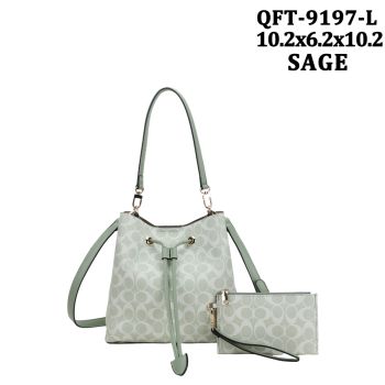QFT-9197LSG DESIGNER DRAWER STRING BAG WITH WALLLET