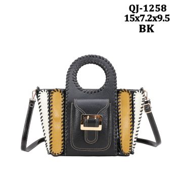 QJ-1258BK COLOR BRACK TOTE BAG