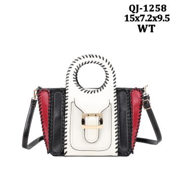 QJ-1258WT COLOR BRACK TOTE BAG