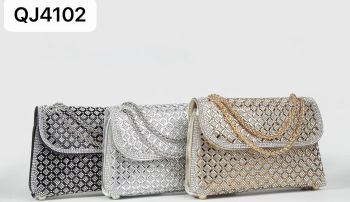 QJ4102-2 BK EVENNING BAG