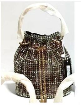 QJ5007 BR DRAW STERING EVENNING BAG