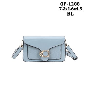 QP-1288BL CROSS BODY PATTEN BAG