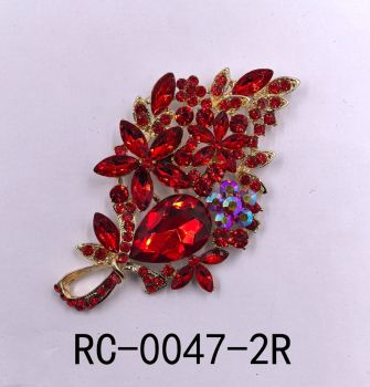 RC-0047-2RD GOLD BROOCH