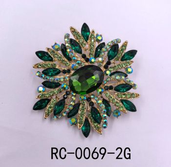 RC-0069-2GN RHODDIUM BROOCH