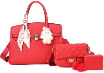 PU24126-T3 RD DESIGNER 2 HANDBAG WITH WALLET SET