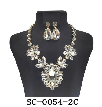 SC-0054 2C CLGD NECKLACE SET