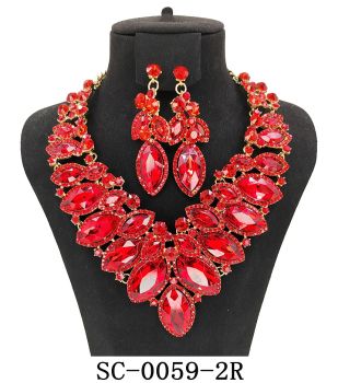 SC-0059 2R GDRD NECKLACE SET