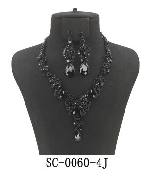 SC-0060 4JT CASTING BLING NECKLACE SET