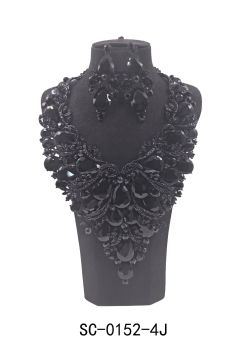 SC-0152 J BK NECKLACE SET
