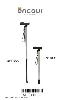 SF-04444BKJ RHINESTONE CANE CLEAR
