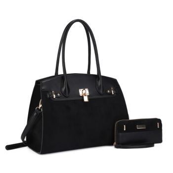 SJ60111BK SET SAUDADE  SATCHEL BAG WITH WALLET