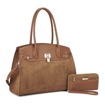 SJ60111BR SET SAUDADE  SATCHEL BAG WITH WALLET