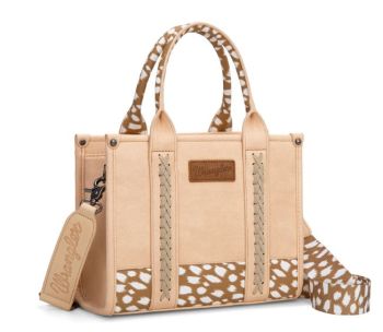 SP-WG102-8120SDEER-TN Wrangler Deer Print Concealed Carry Tote/Crossbod