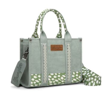 SP-WG102-8120SDEER-BL Wrangler Deer Print Concealed Carry Tote/Crossbod