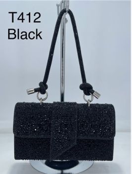 T412 BK EVENNING BAG