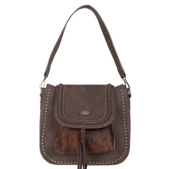 TR128G-918 CF Trinity Ranch Hair-On Leather Collection Concealed Handgun Hobo