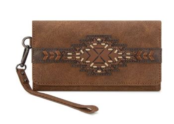 TR196-W018 BR Trinity Ranch Aztec Collection Wallet