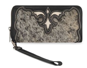 TR202-W2001BK Trinity Ranch Hair-On Cowhide RFID Protected Collection Walle