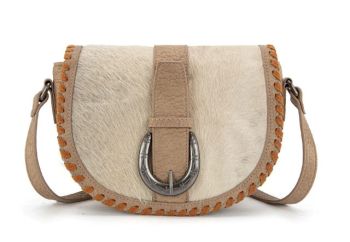 TR204-8360 TN Trinity Ranch Western Hair-On Cowhide Saddle Crossbody