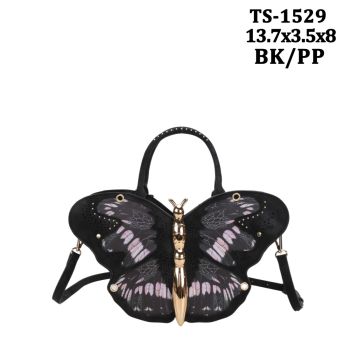 TS-1529BK/PP BUTTER FLY CROSS BODY BAG