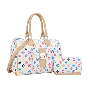 UM-31532 SET WT DESIGNER MONO GLAM WITH WALLET