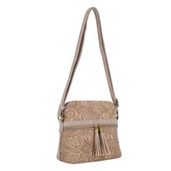 US-20773 LST/LST  EMBOSSED CROSS BODY BAG