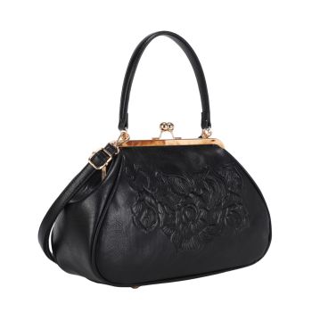 US-31871 BK  EMBOSSED CROSS BODY BAG