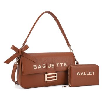 UW-20743SET BR BAG UETTE CROSS BODY BAG WITH WALLET