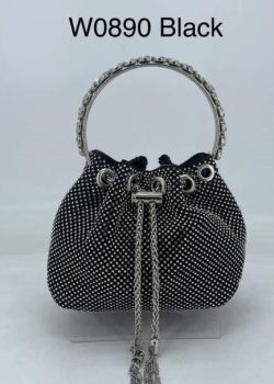 T03860 BK CLUCH EVENING BAG