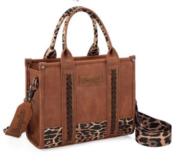 WG-HB-102-8120S LP Wrangler Leopard Print Concealed Carry Tote/Crossbody