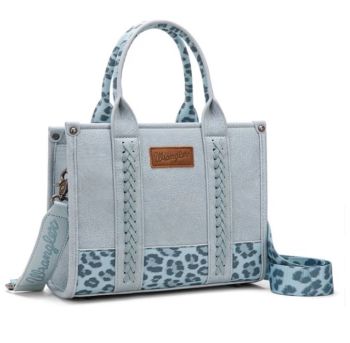 WG-HB-102-8120S JEAN Wrangler Leopard Print Concealed Carry Tote/Crossbody