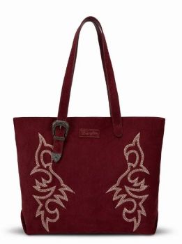 WG-HB-457-2002-BD Wrangler Western Embroidered Tote Bag