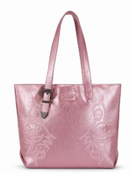 WG-HB-457-2002-PK Wrangler Western Embroidered Tote Bag