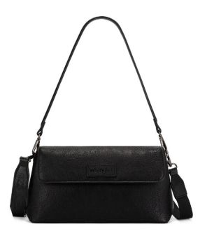 WG-HB-573-2003-BK Wrangler Flap Shoulder Crossbody Bag