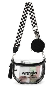 WG-HB-656-258-BK Wrangler Clear Crossbody Bag Set