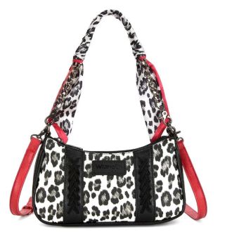 WG-HB-667-818-LP-BK Wrangler Leopard Print Crossbody Bag 